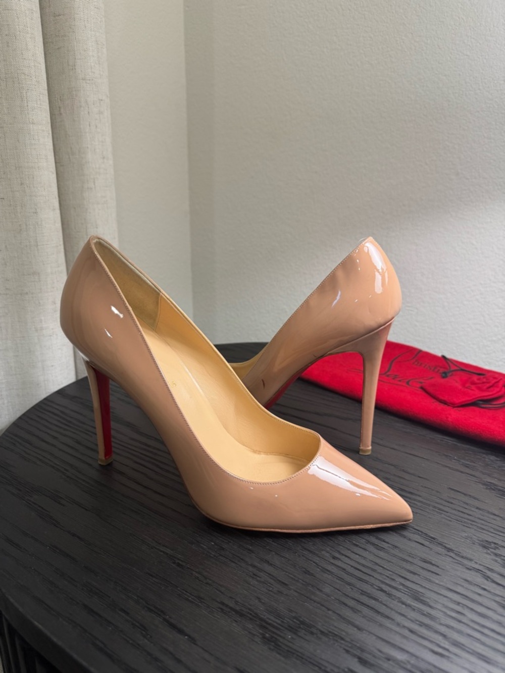 Christian Louboutin Pigalle 100 Patent Nude 43
